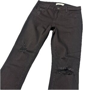 Discount Divas DD Jeans Womens 3 Black Denim Skinny‎ Distressed Stretchy Pants